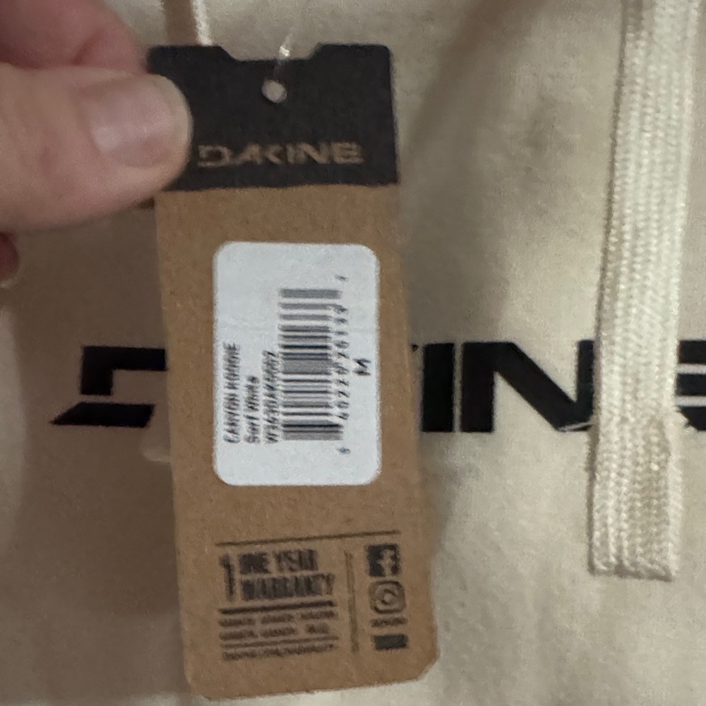 Dakine Off-White Hoodie with Logo - Picture 3 of 7